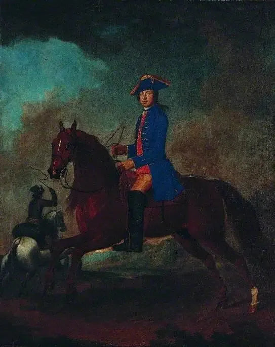 M. Dawson de Retford med sin tjener - George Stubbs