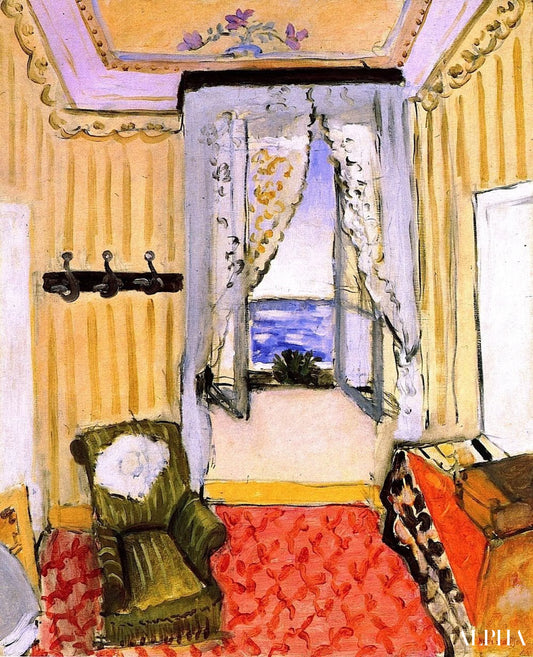 Mit værelse på Beau Rivage - Matisse - Reproduktioner af malerier og højkvalitets malerier