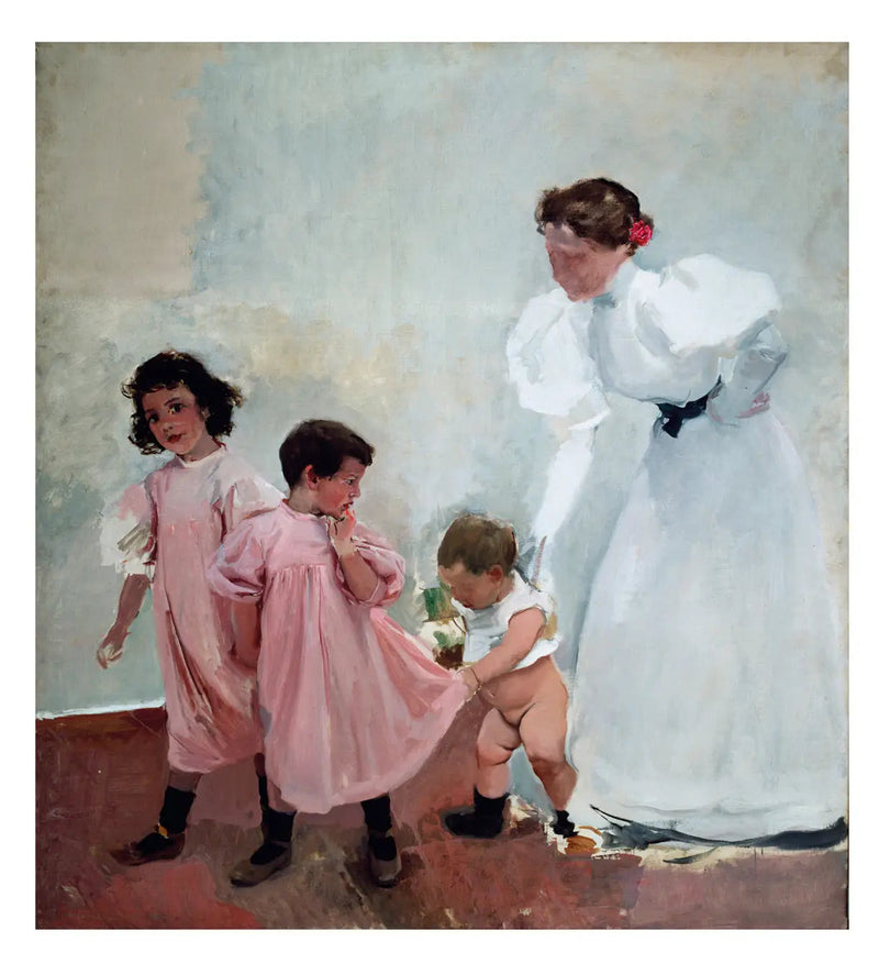 Min kone og mine børn - Joaquín Sorolla