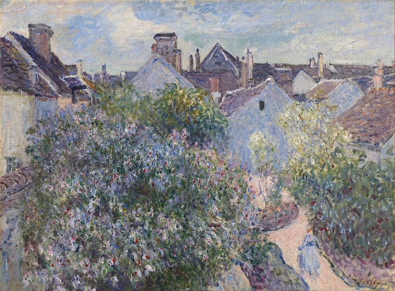 Mit hus i Moret - Alfred Sisley