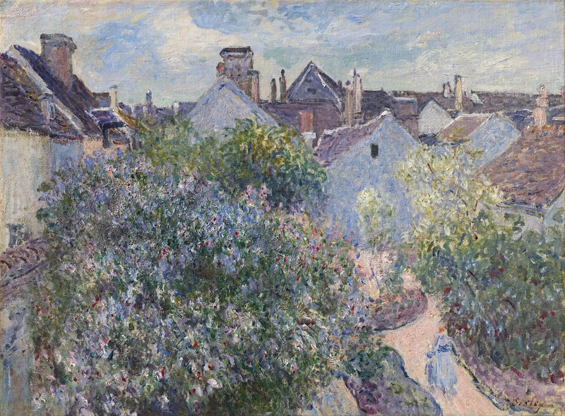 Mit hus i Moret - Alfred Sisley