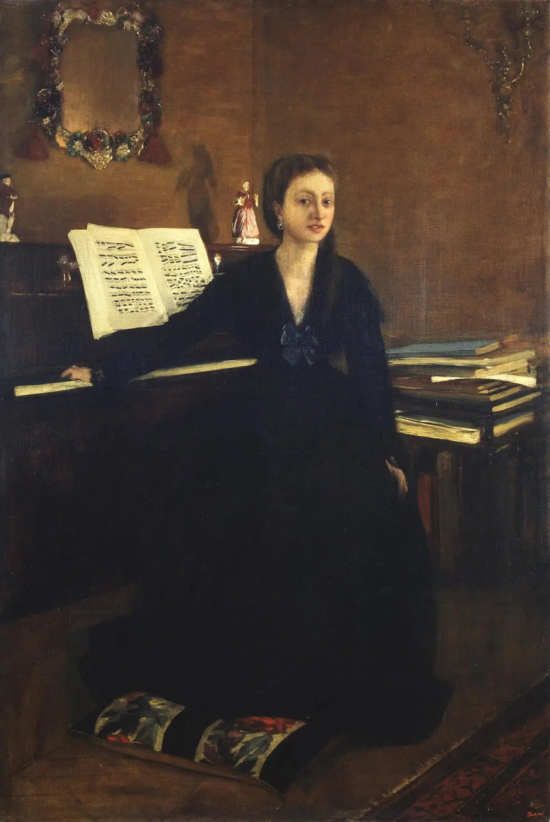 Madame Camus ved klaveret - Edgar Degas