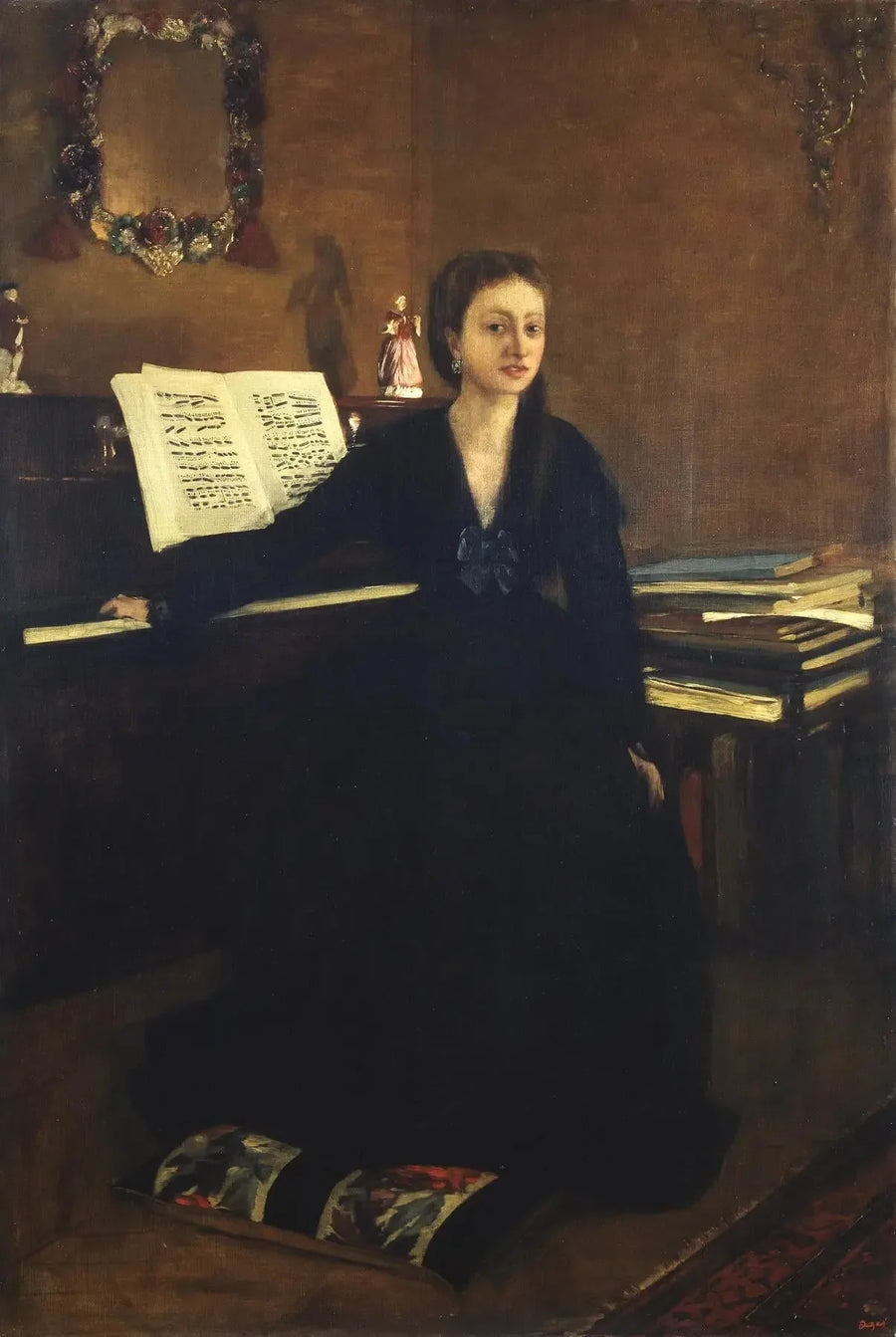 Madame Camus ved klaveret - Edgar Degas