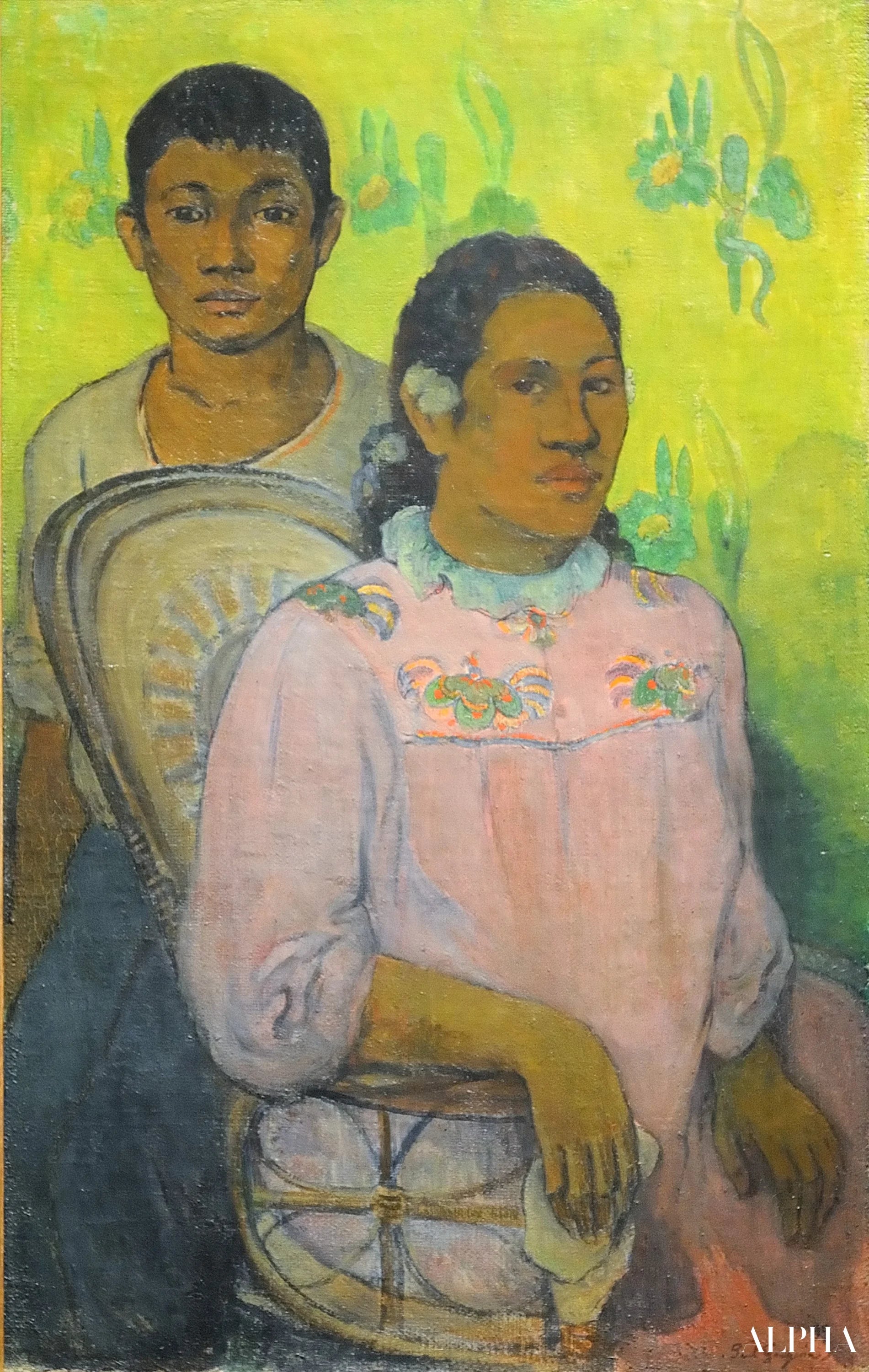 Madame et garçon à Tahiti - Paul Gauguin - Reproductions de tableaux et peintures haut de gamme