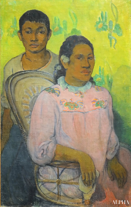 Madame et garçon à Tahiti - Paul Gauguin - Reproductions de tableaux et peintures haut de gamme