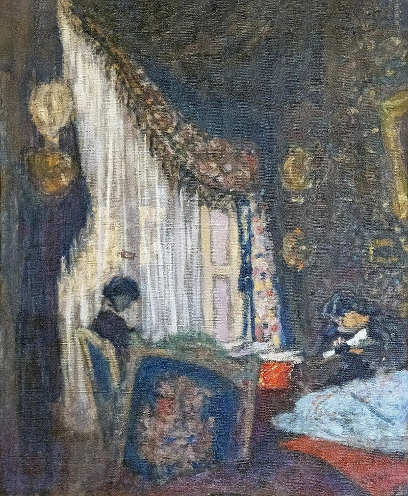 Madame Hessel ved sit vindue - Édouard Vuillard