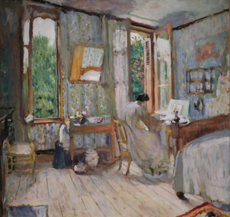 Madame Hessel i sit værelse på La Terrasse - Édouard Vuillard