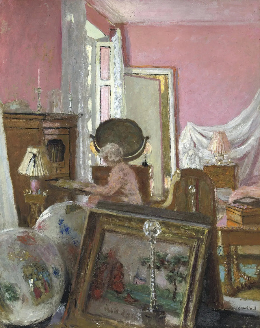 Madame Hessel i sit værelse på Château des Clayes - Édouard Vuillard