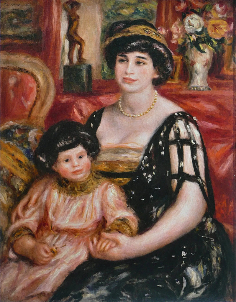 Fru Josse Bernheim-Jeune og søn Henry - Pierre-Auguste Renoir