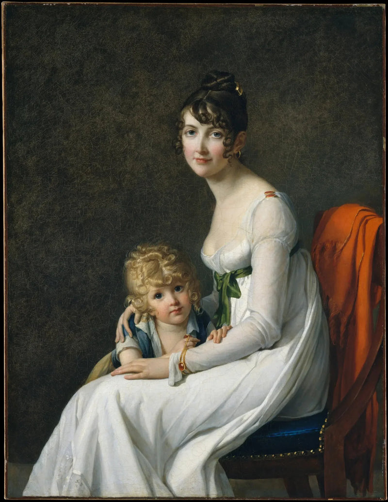 Madame Philippe Panon Desbassayns de Richemont og søn, Eugène - Marie-Guillemine Benoist