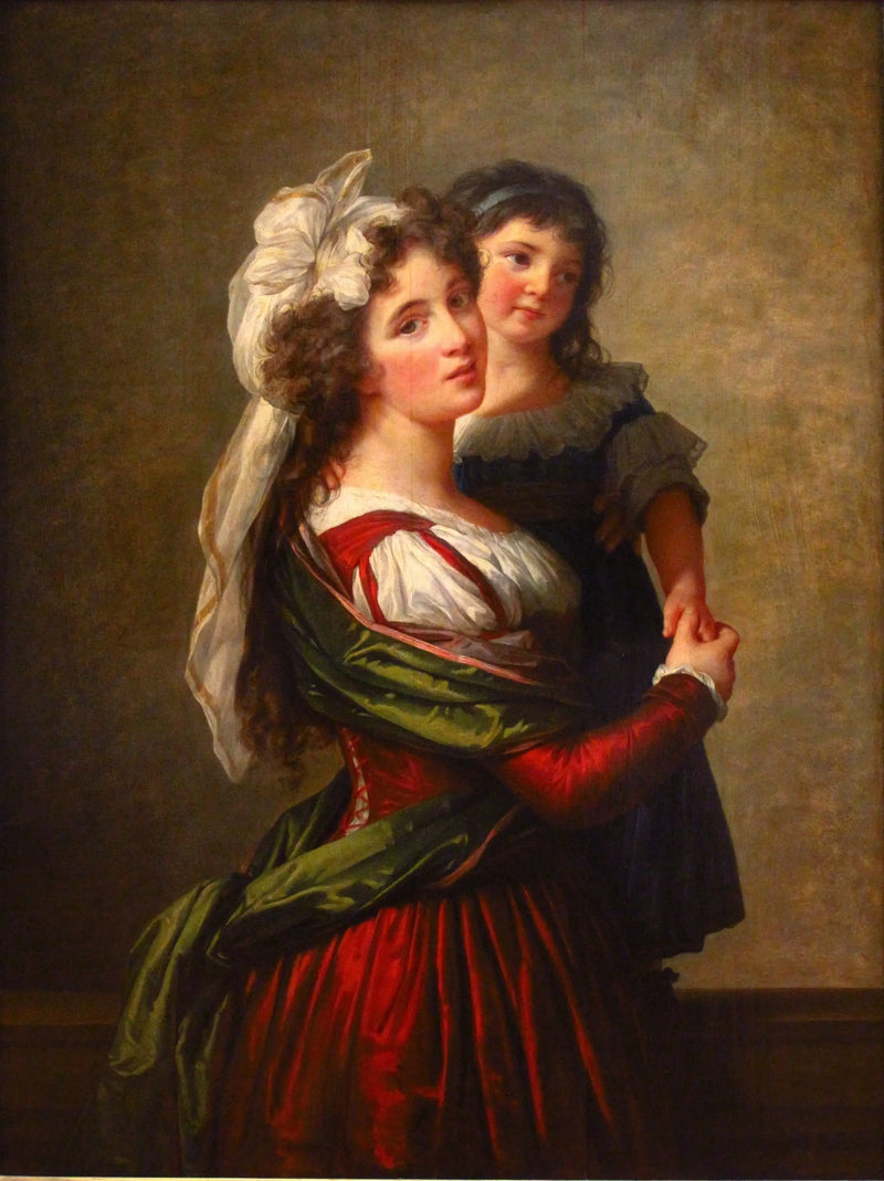 Madame Rousseau og hendes datter - Élisabeth Vigée Le Brun