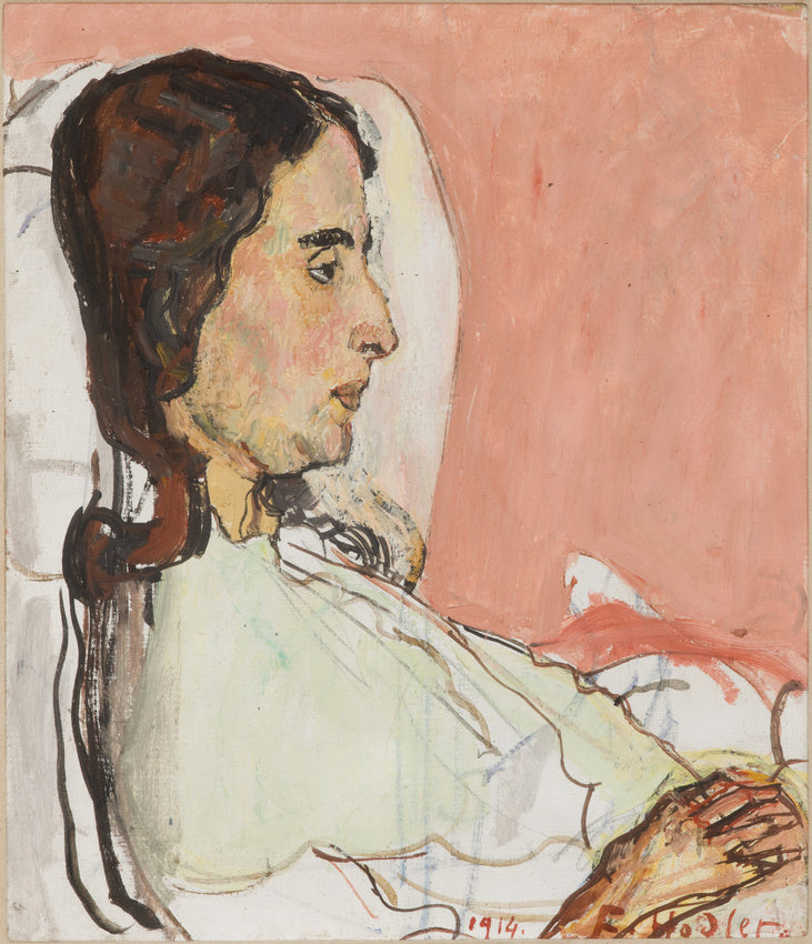 Madame Valentine Godé-Darel syg - Ferdinand Hodler