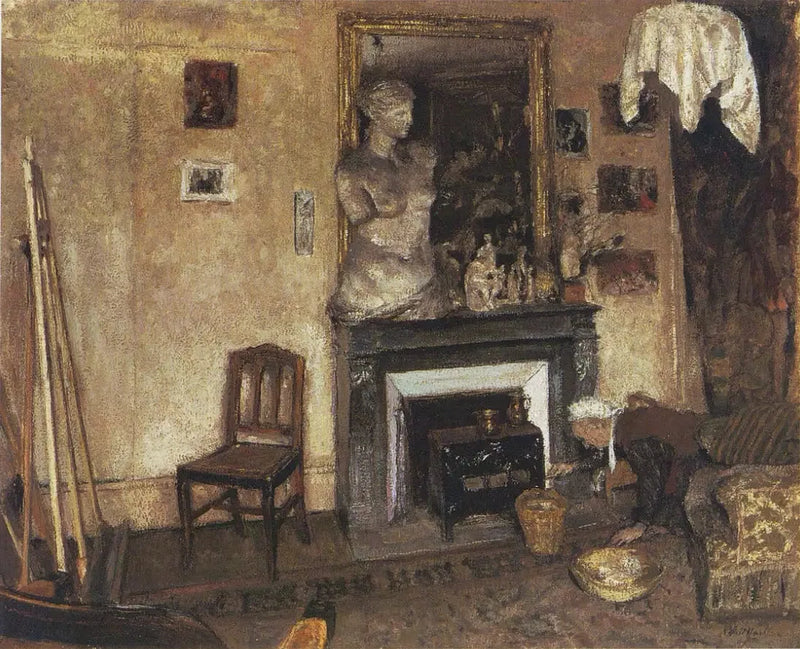 Madame Vuillard tænder mirus - Édouard Vuillard