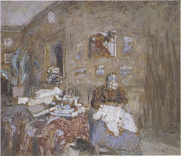 Madame Vuillard syerske - Édouard Vuillard