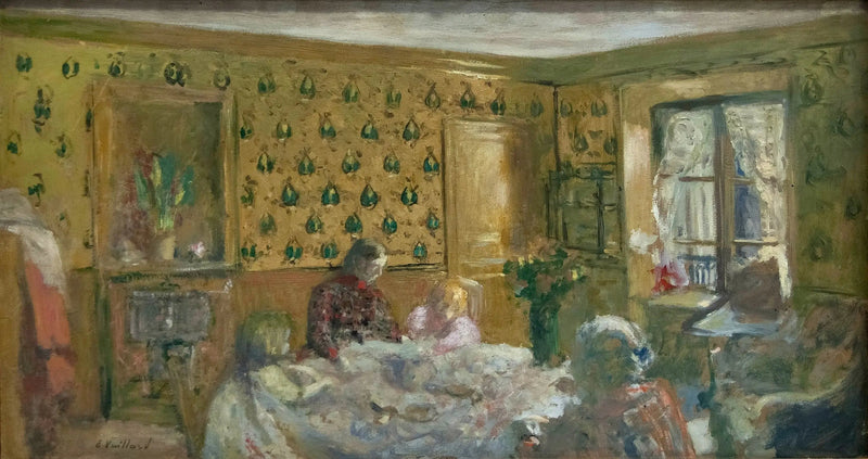 Madame Vuillard og børnene Roussel - Édouard Vuillard