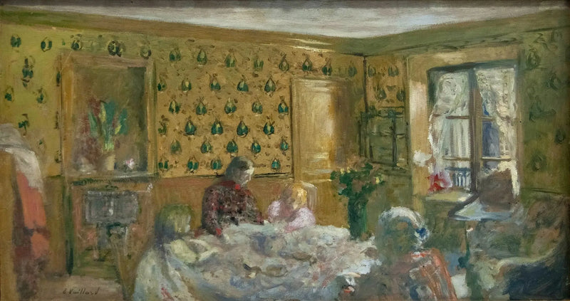 Madame Vuillard og børnene Roussel - Édouard Vuillard