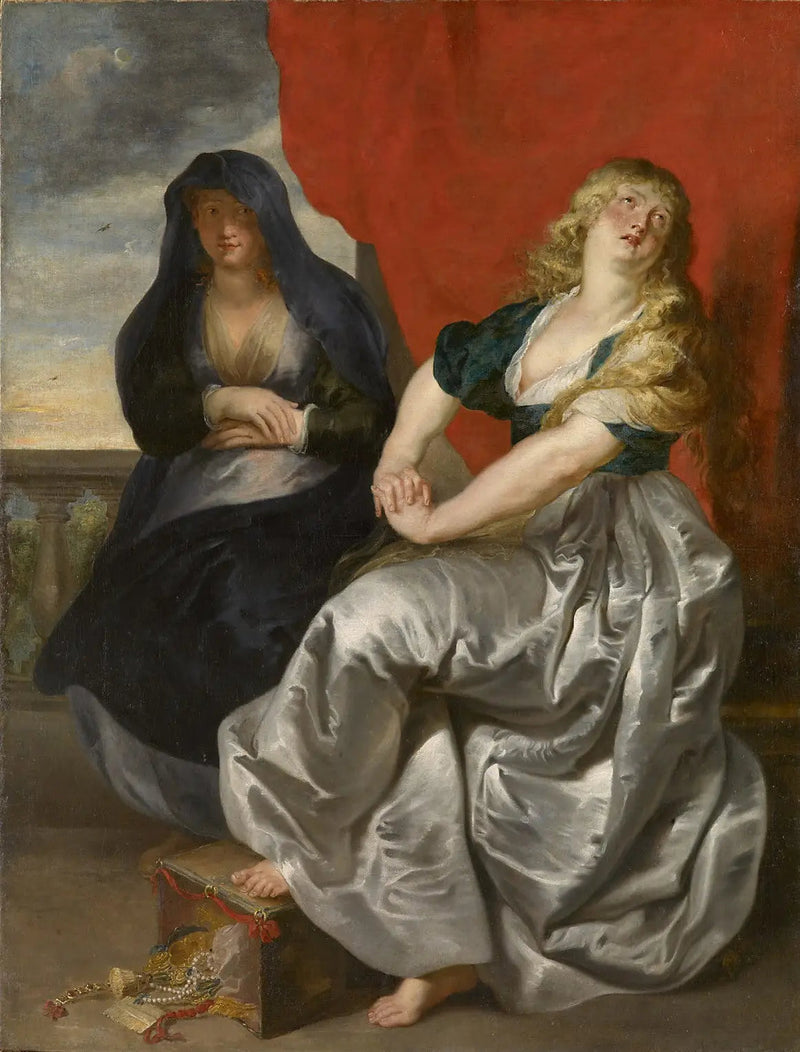 Madeleine penitente med sin søster Marthe - Peter Paul Rubens