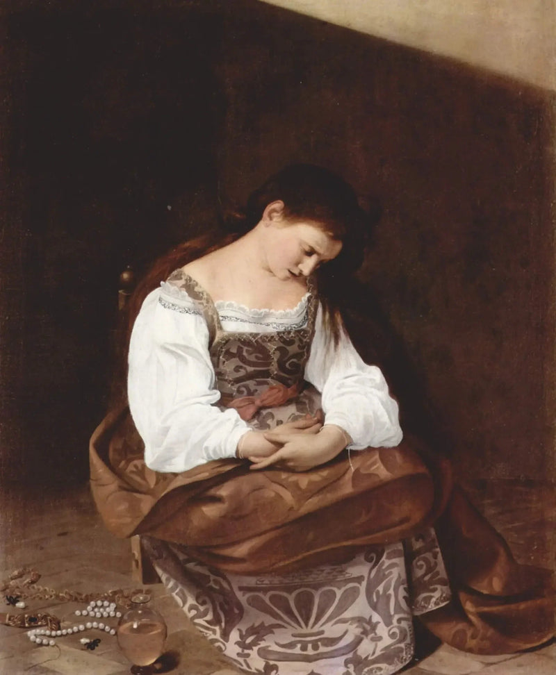Madeleine omvendt - Le Caravage