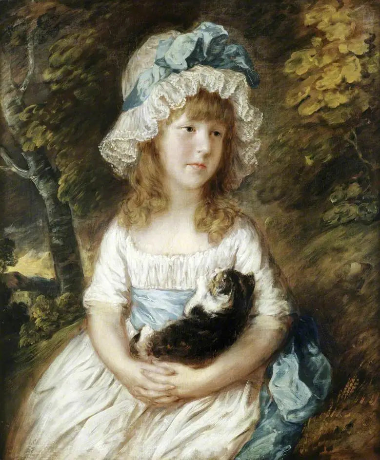Mademoiselle Brummell (traditionelt identificeret som) - Thomas Gainsborough