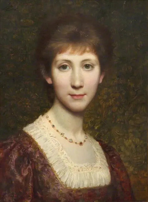 Mademoiselle Elsie (Elspeth) Thomson, senere Mme Kenneth Grahame (1862-1946) - Frank Bernard Dicksee