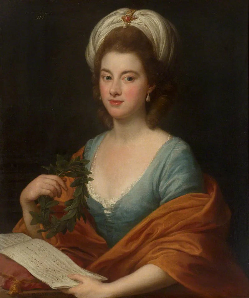 Mademoiselle Frances Lyde Browne, der holder musik og en krone - Pompeo Batoni
