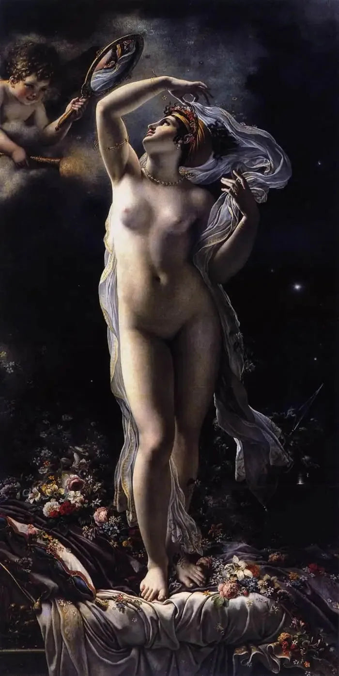 Frøken Lange som Venus - Anne-Louis Girodet