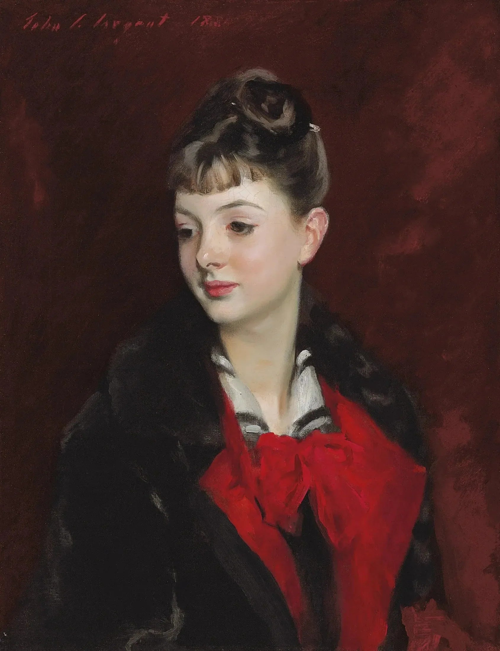 Mademoiselle Suzanne Poirson - John Singer Sargent image 1 reproduction artisanale de tableau