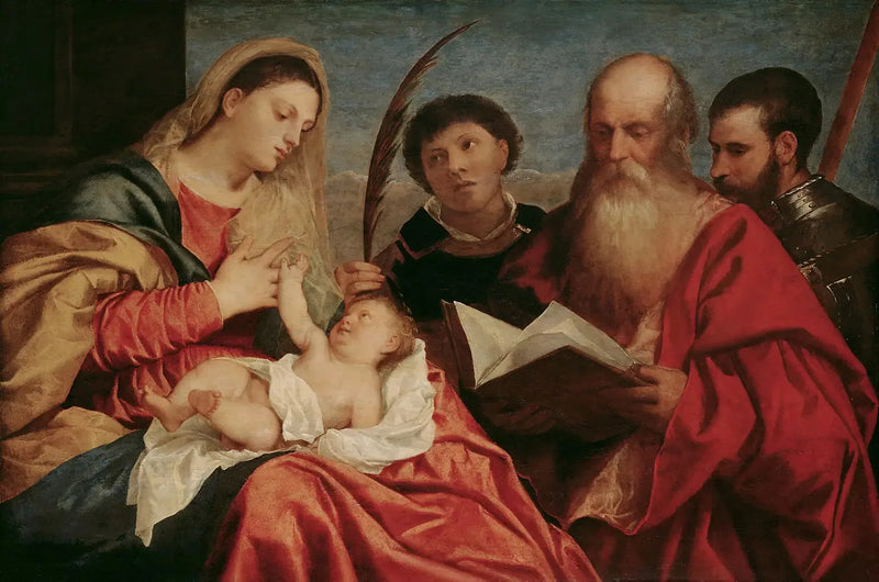 Madone med helgener - Titian