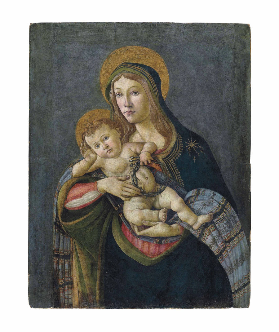 La Vierge et l’Enfant avec la couronne d’épines et trois clous, vers 1490 – Botticelli