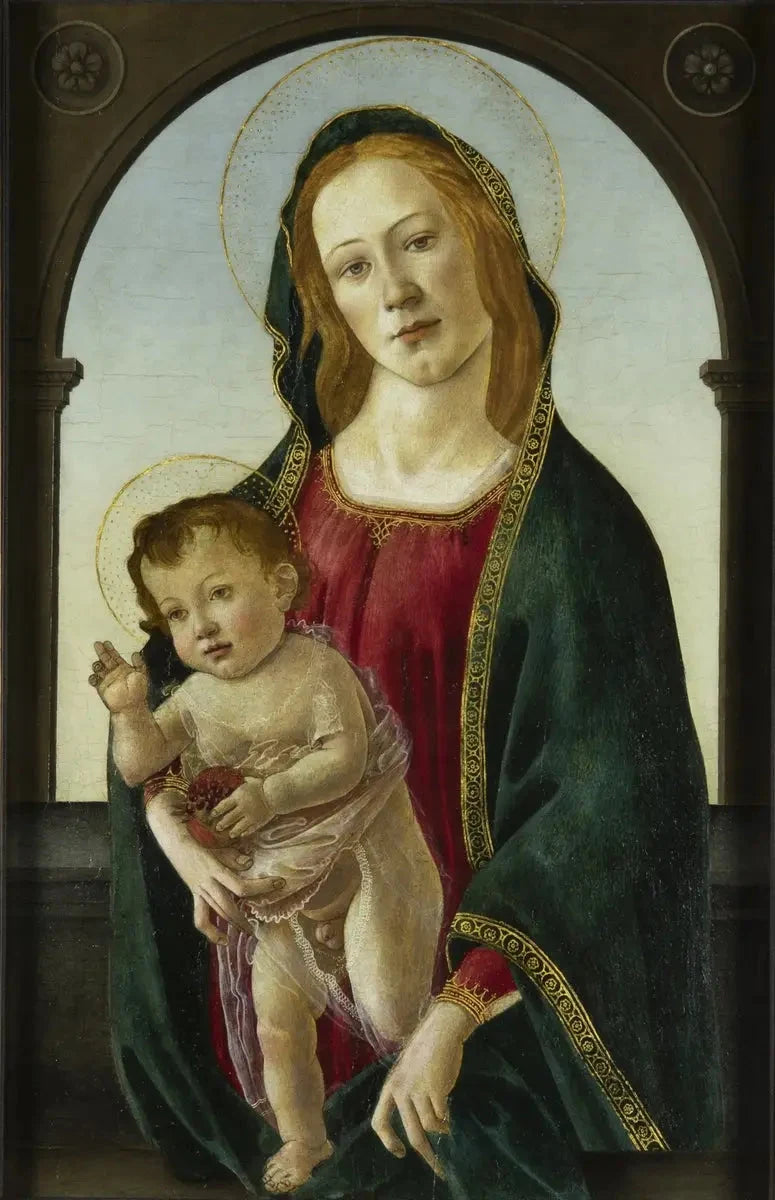 Vierge à l’Enfant avec une grenade – Botticelli et atelier