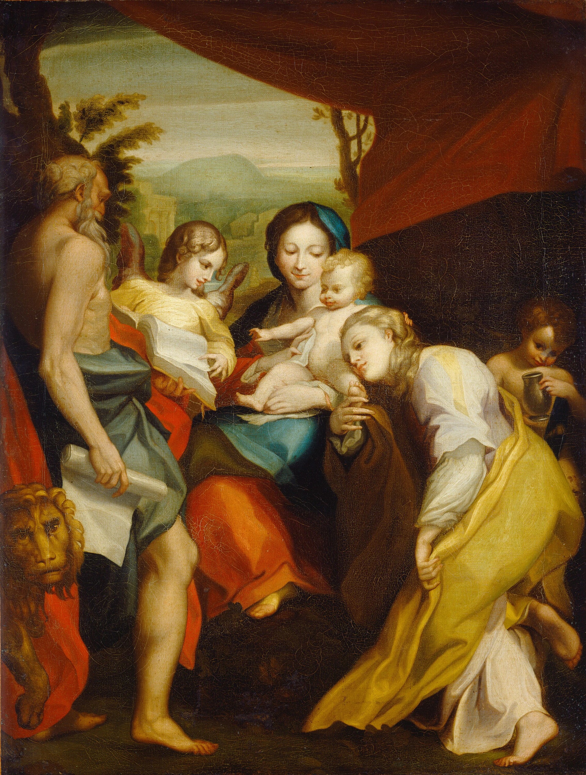 Madone de Saint Jérôme - Matthew Pratt