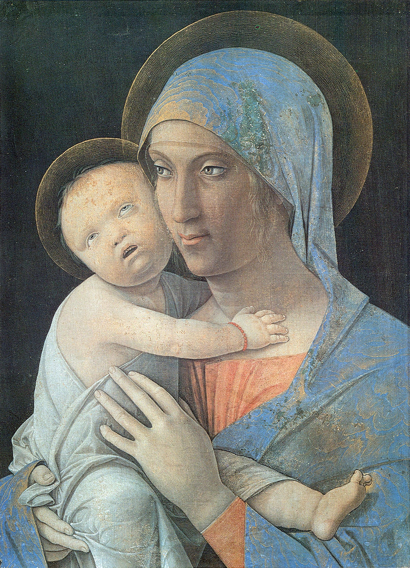 Madonna med Baby Jesus maleri - Andrea Mantegna