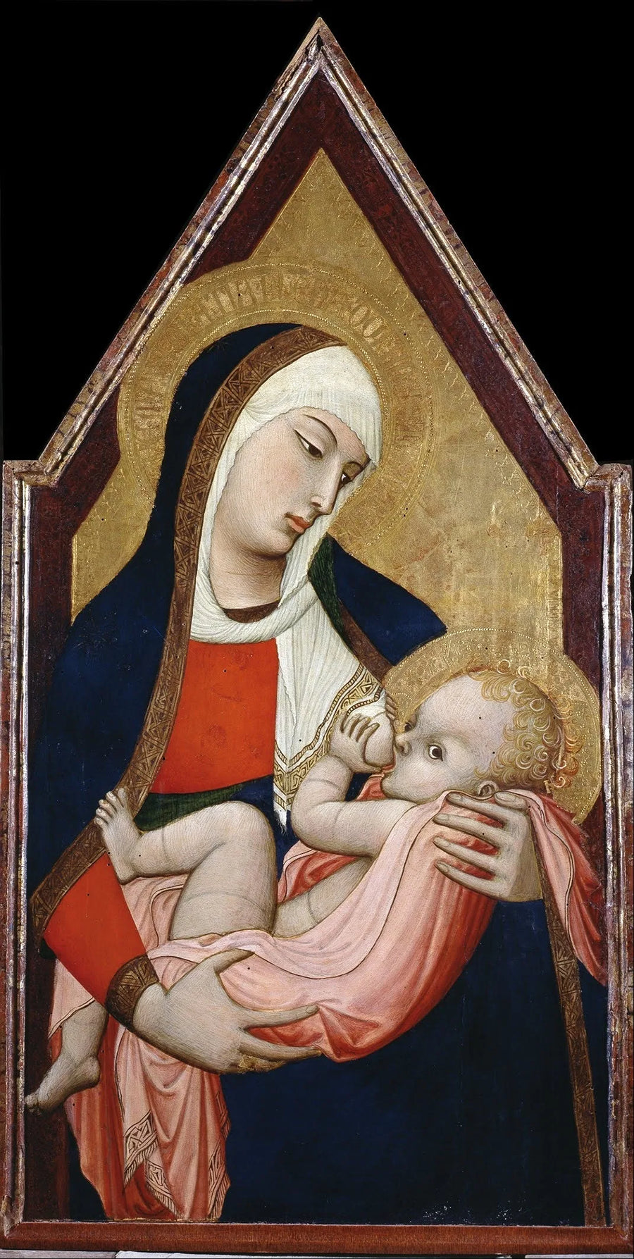 Madonna del Latte - Ambrogio Lorenzetti image 1 copie peinte à la main à l’huile