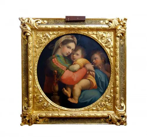 Madonna della Sedia (efter et italiensk original fra det 16. århundrede) - Raphael Sanzio