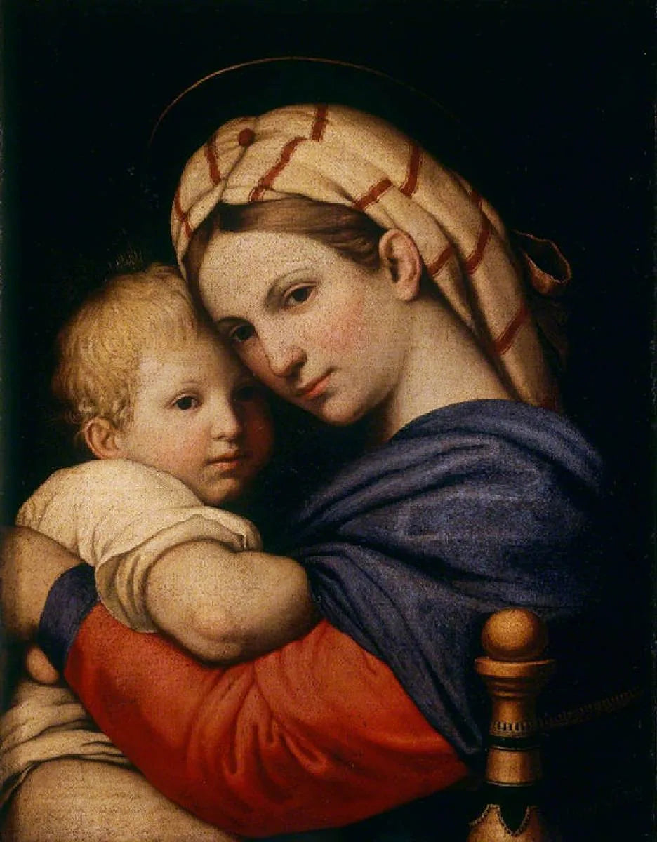 Madonna della sedia - Giovanni Battista Salvi image 1 copie peinte à la main à l’huile