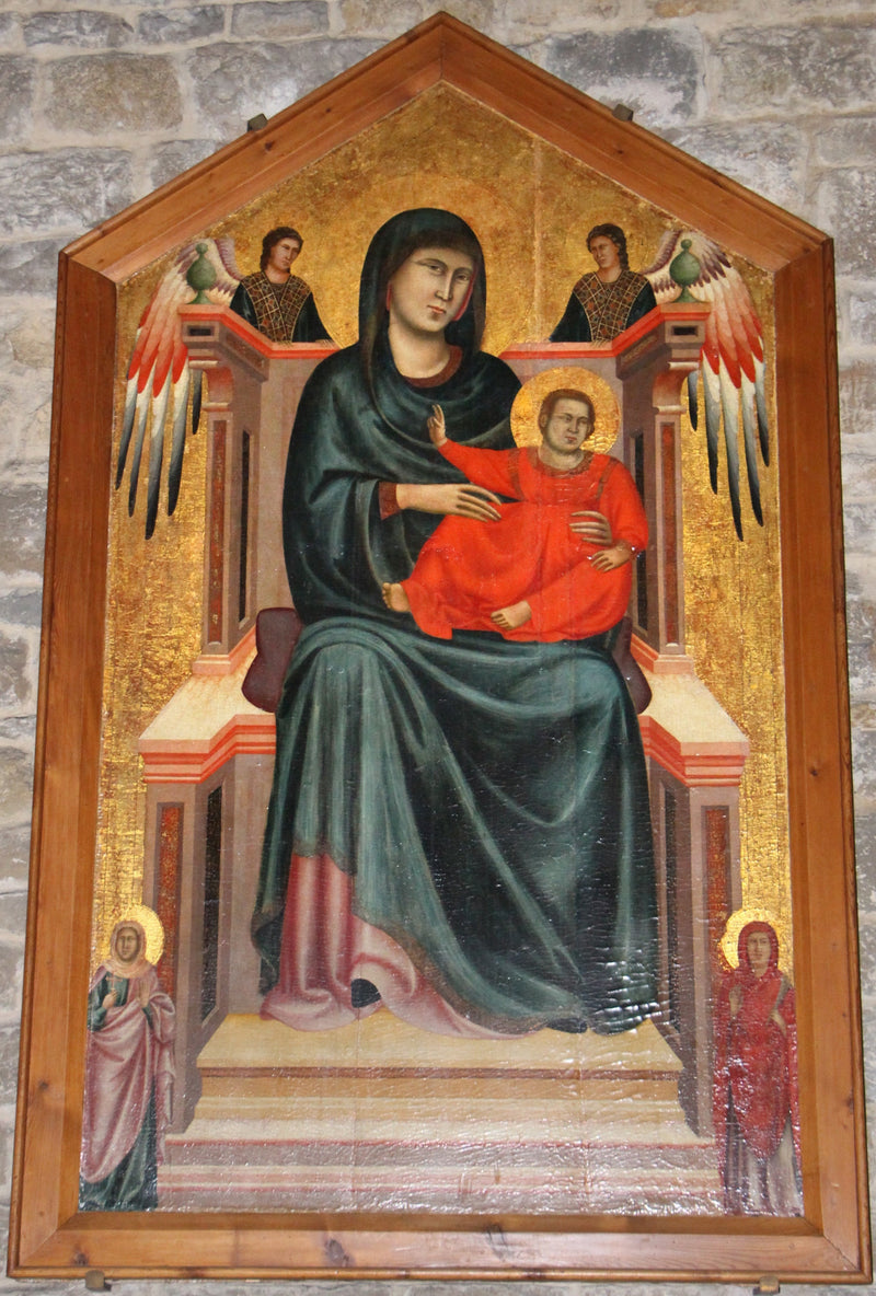 Maesta med engle og helgener - Mester af Saint Cecilia