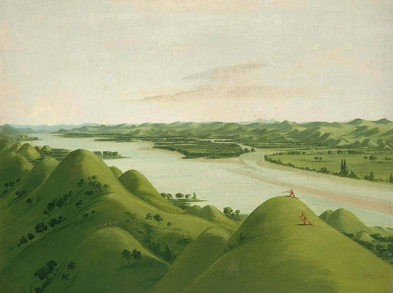 Magnifique enge over Poncas, 1.050 mil over Saint-Louis - George Catlin