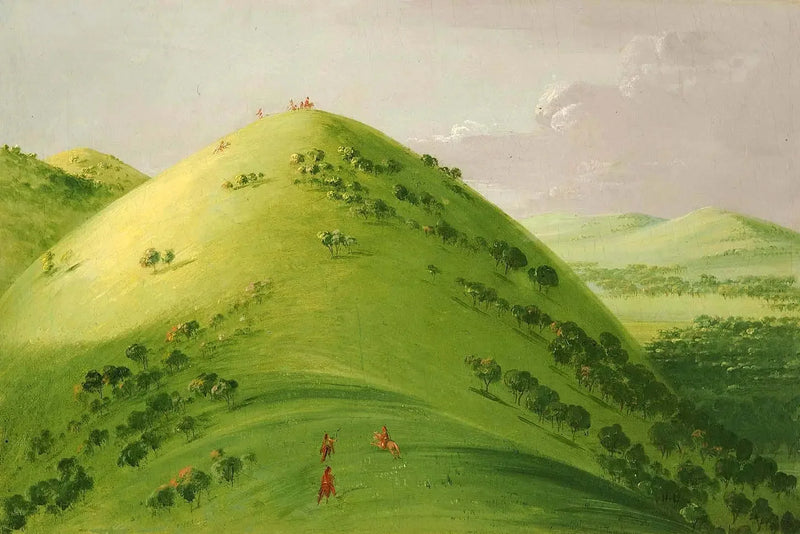 Magnifiques enge, Haut-Mississippi - George Catlin