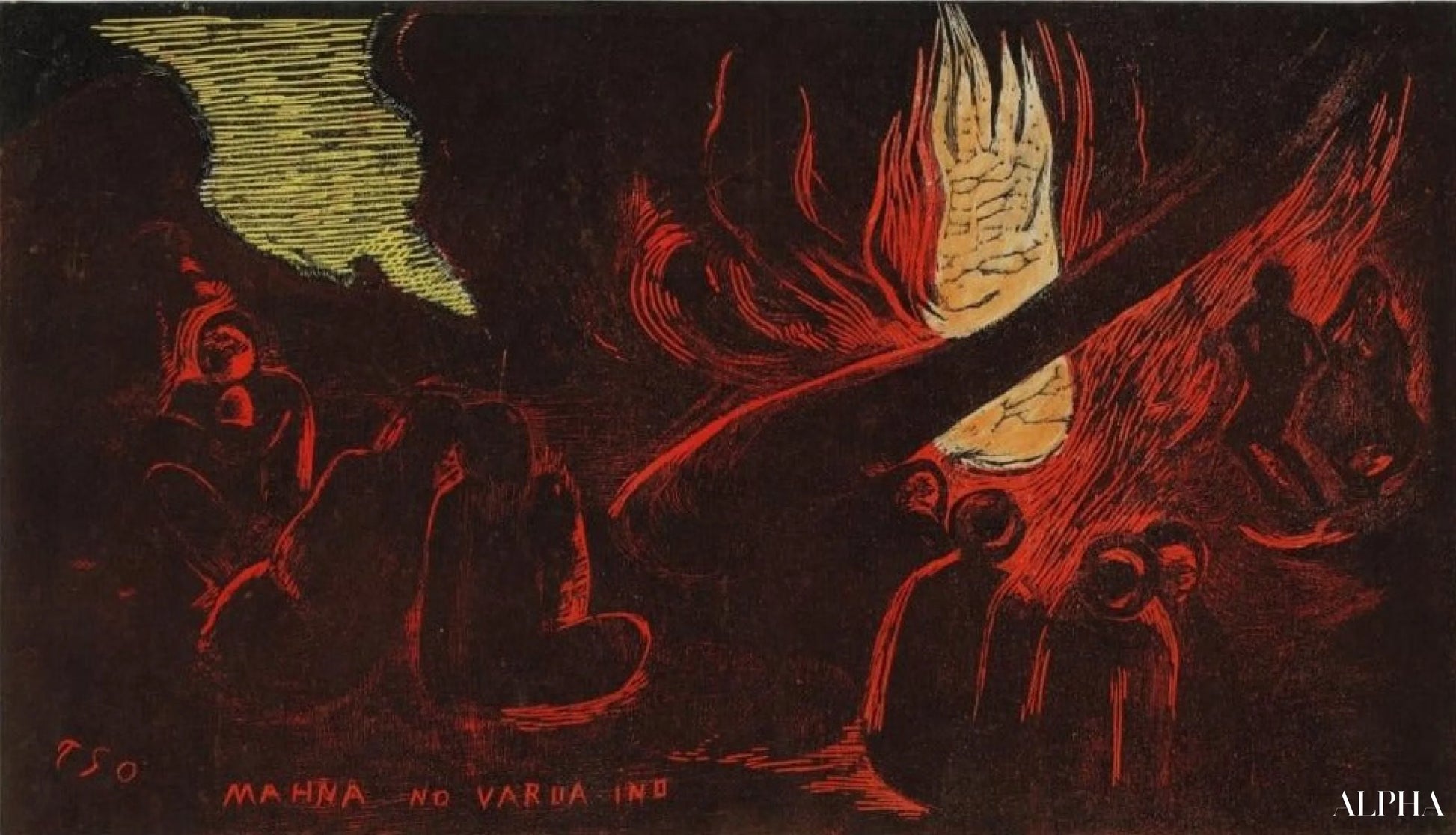 Mahana no varua ino - Paul Gauguin - Reproduktioner af malerier og højkvalitets malerier