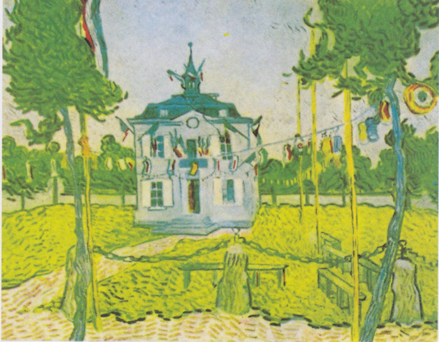 Rådhuset i Auvers-sur-Oise den 14. juli - Vincent van Gogh