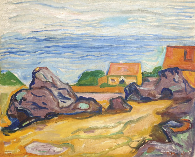hus i Borre - Edvard Munch