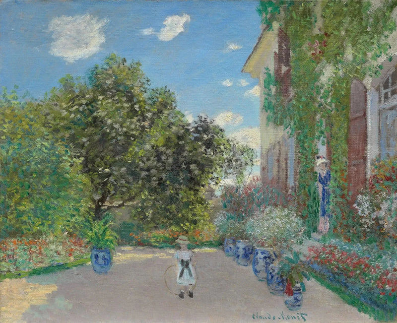 Kunstnerens hus i Argenteuil W284 - Claude Monet