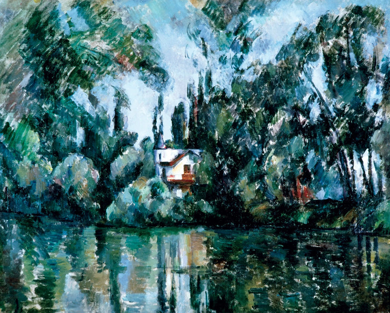 Hus ved Marne-floden - Paul Cézanne