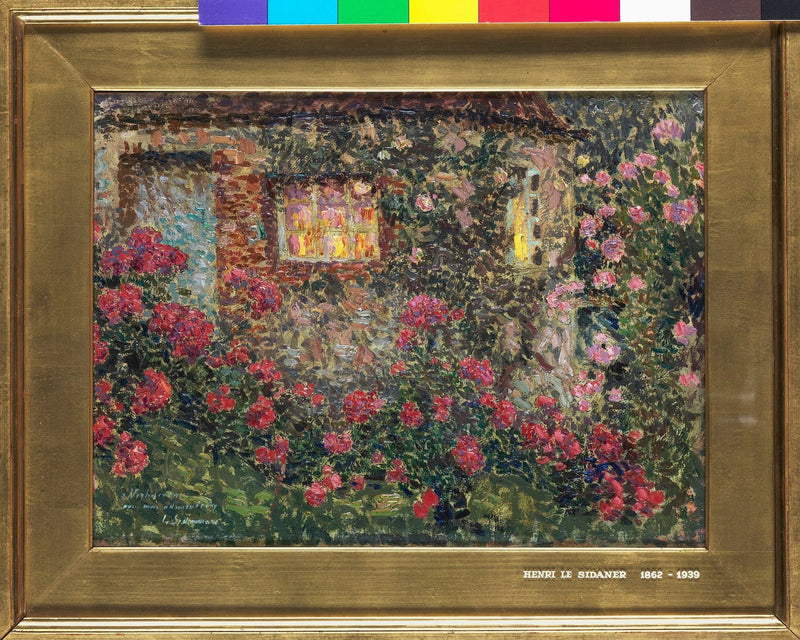 Landhus blandt roser - Henri Le Sidaner