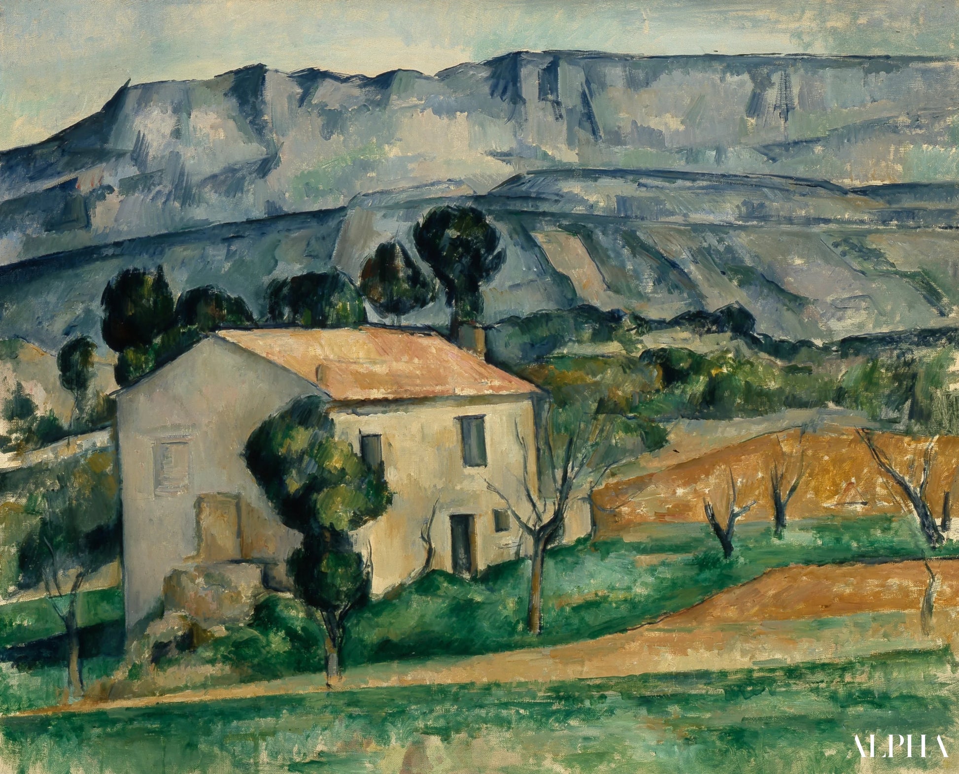 Maison en Provence - Paul Cézanne - Reproduktioner af malerier og højkvalitets malerier