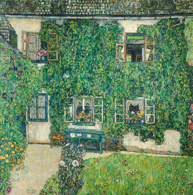 Skovhus i Weissenbach - Gustav Klimt