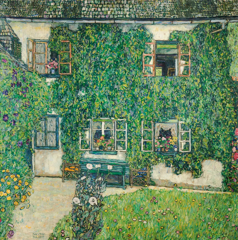 Skovhus i Weissenbach - Gustav Klimt