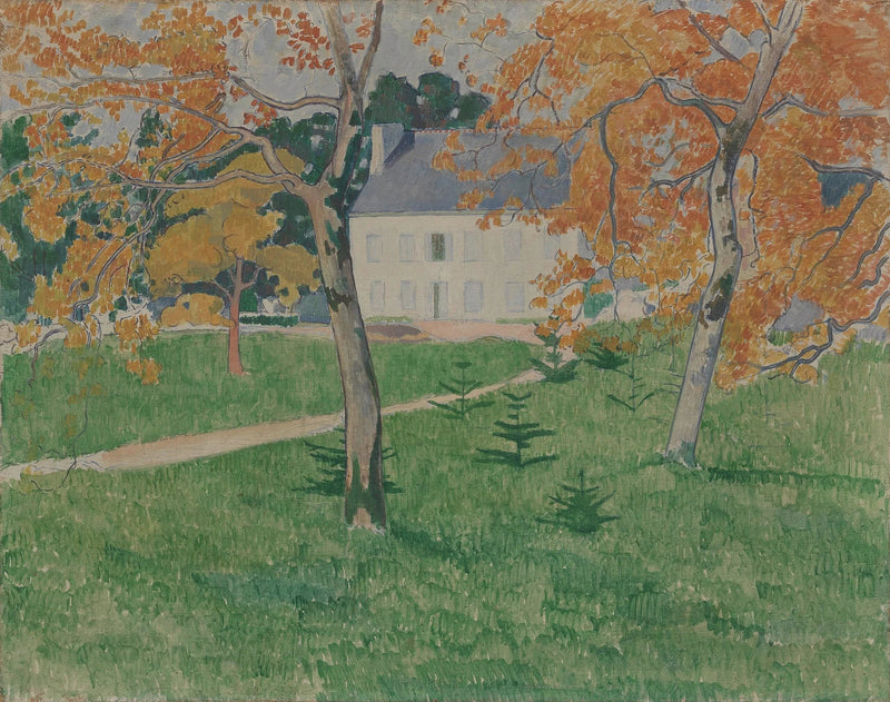 Hus blandt træerne: Pont-Aven - Émile Bernard