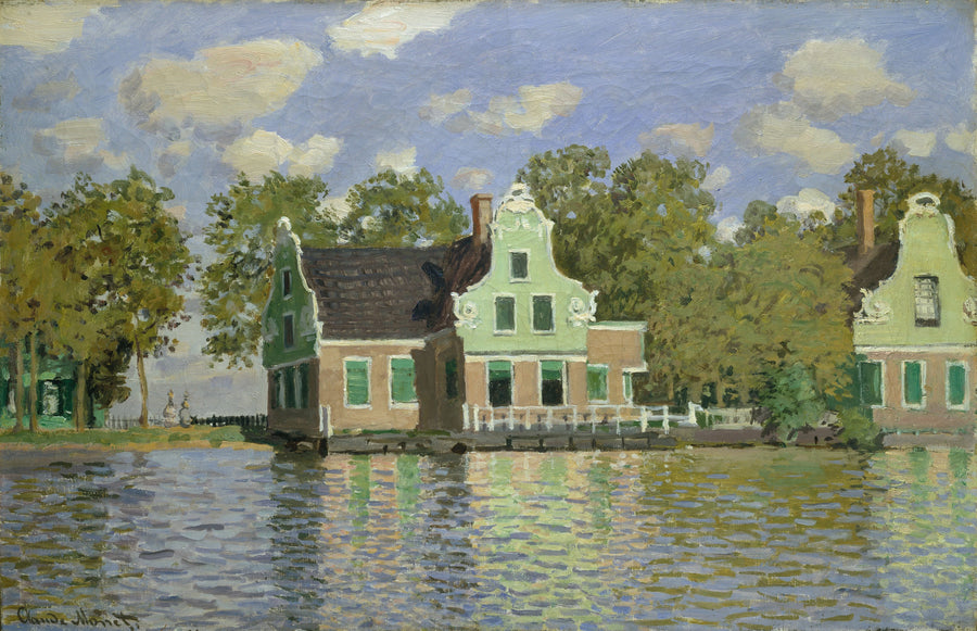 Huse ved bredden af Zaan W185 - Claude Monet