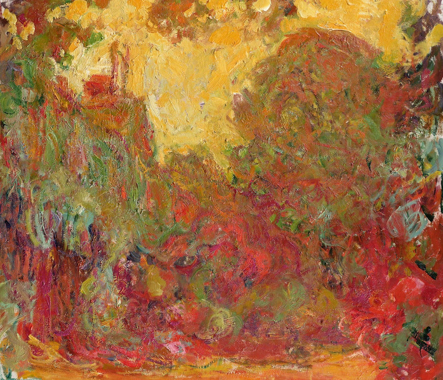 Huset set fra rosenhaven - Claude Monet